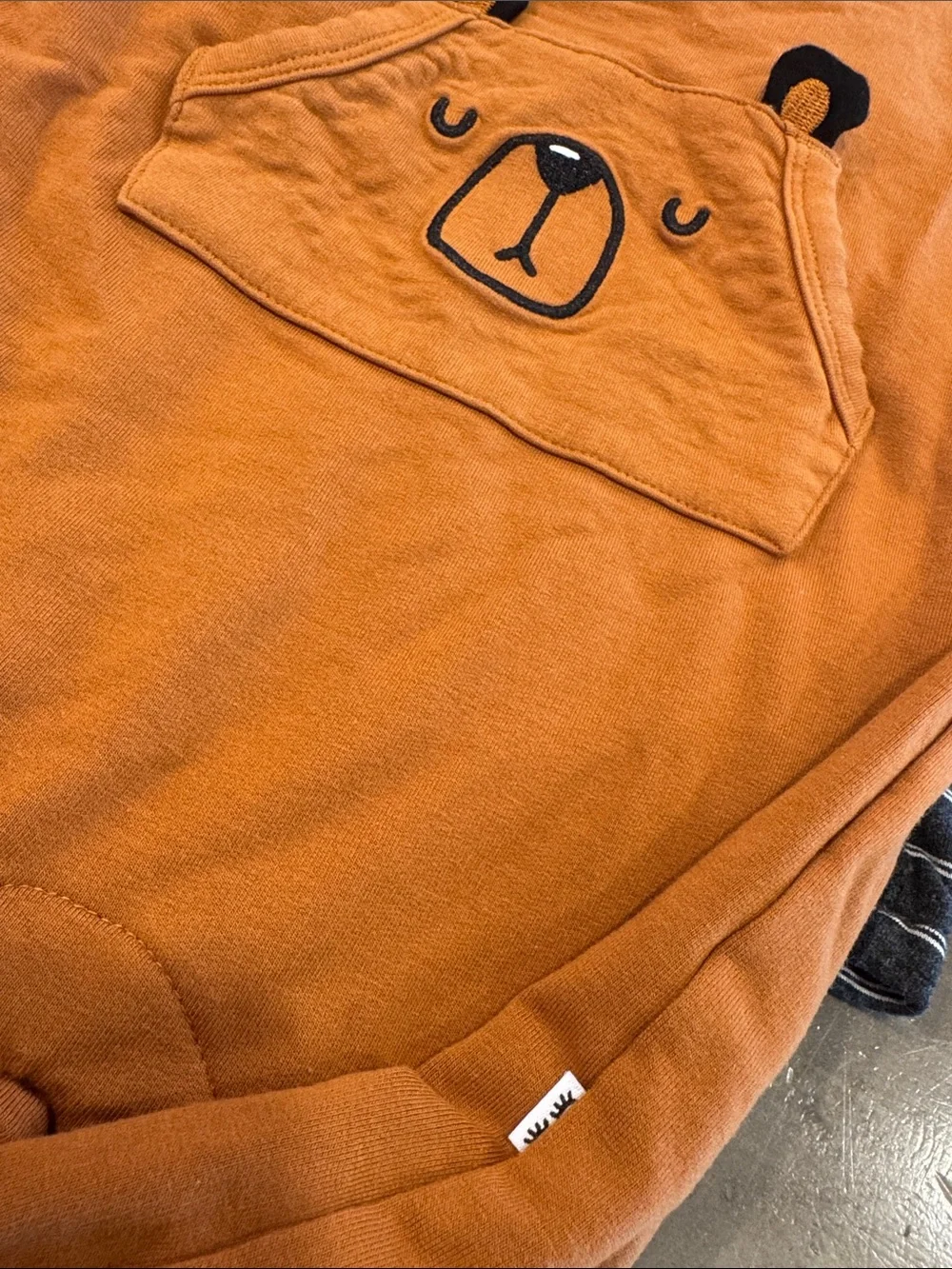 Play by Little Sleepies Kids Orange Bear Pocket Overalls